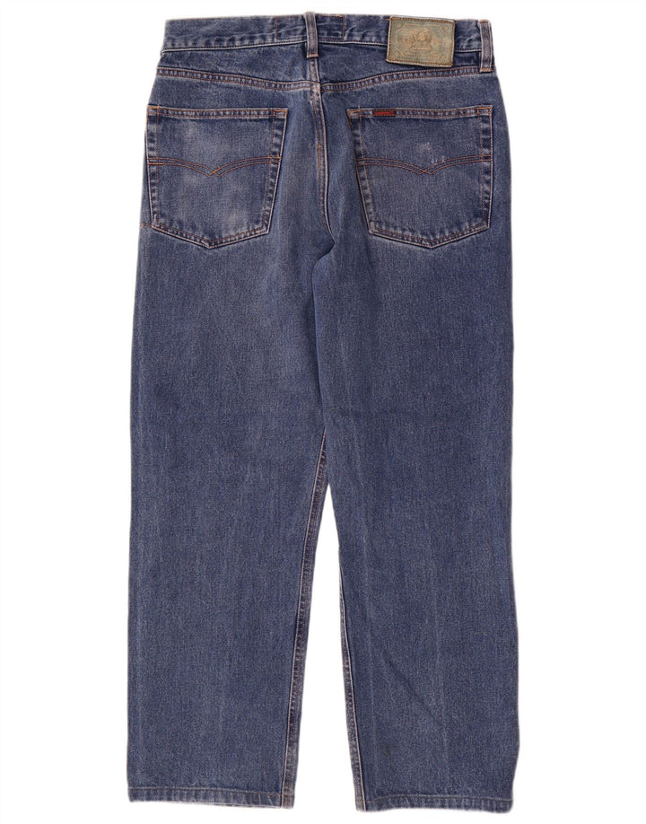 Invicta Herren Straight Jeans W33 L27 Blaue Baumwolle