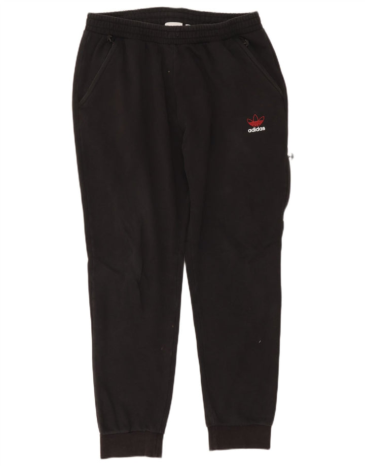 Adidas Herren Cargo-Trainingshose, Jogginghose, Größe L, Schwarz, Baumwolle