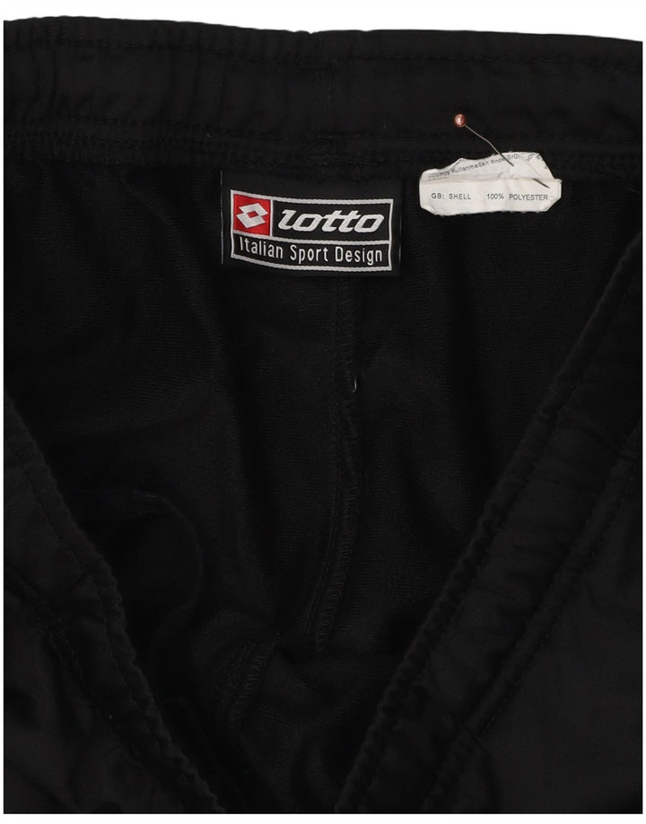 Lotto Herren-Trainingshose mit Grafik, Mittelschwarz, Farbblock-Polyester