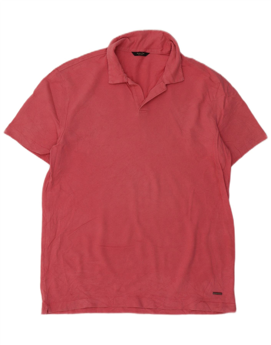 MASSIMO DUTTI Herren Poloshirt Mittelrosa