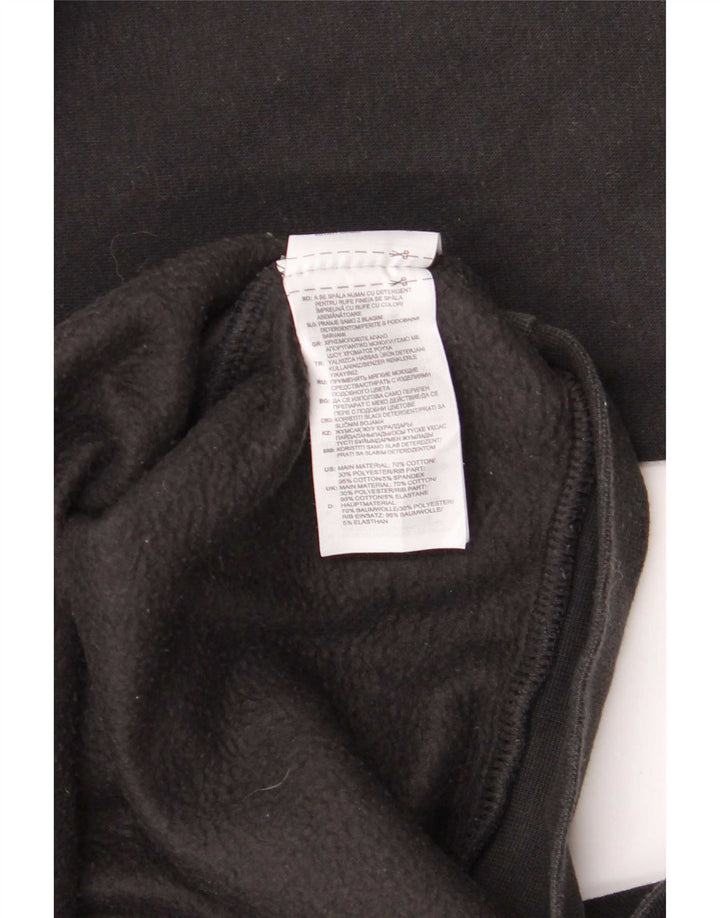 Adidas Herren Kapuzenpullover Mittelschwarz Baumwolle