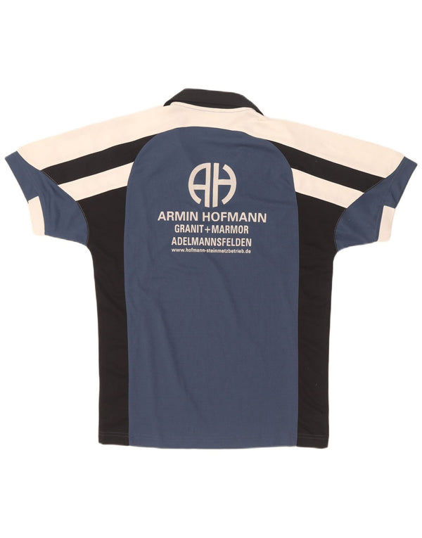 Adidas Herren-Poloshirt mit Grafik, UK 36/38, Größe S, Marineblau, Farbblock