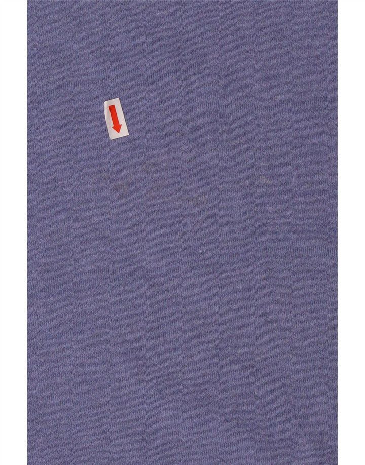 CREW CLOTHING Damen Sweatshirt-Pullover UK 14 Large Blau Baumwolle