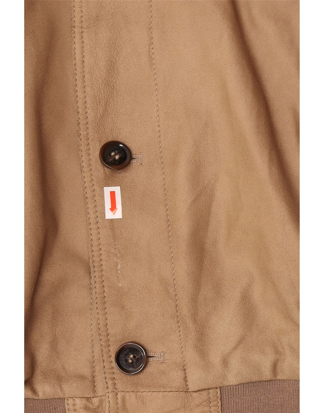 Mabrun Herren Leder Bomberjacke IT 54 2XL Braunes Leder
