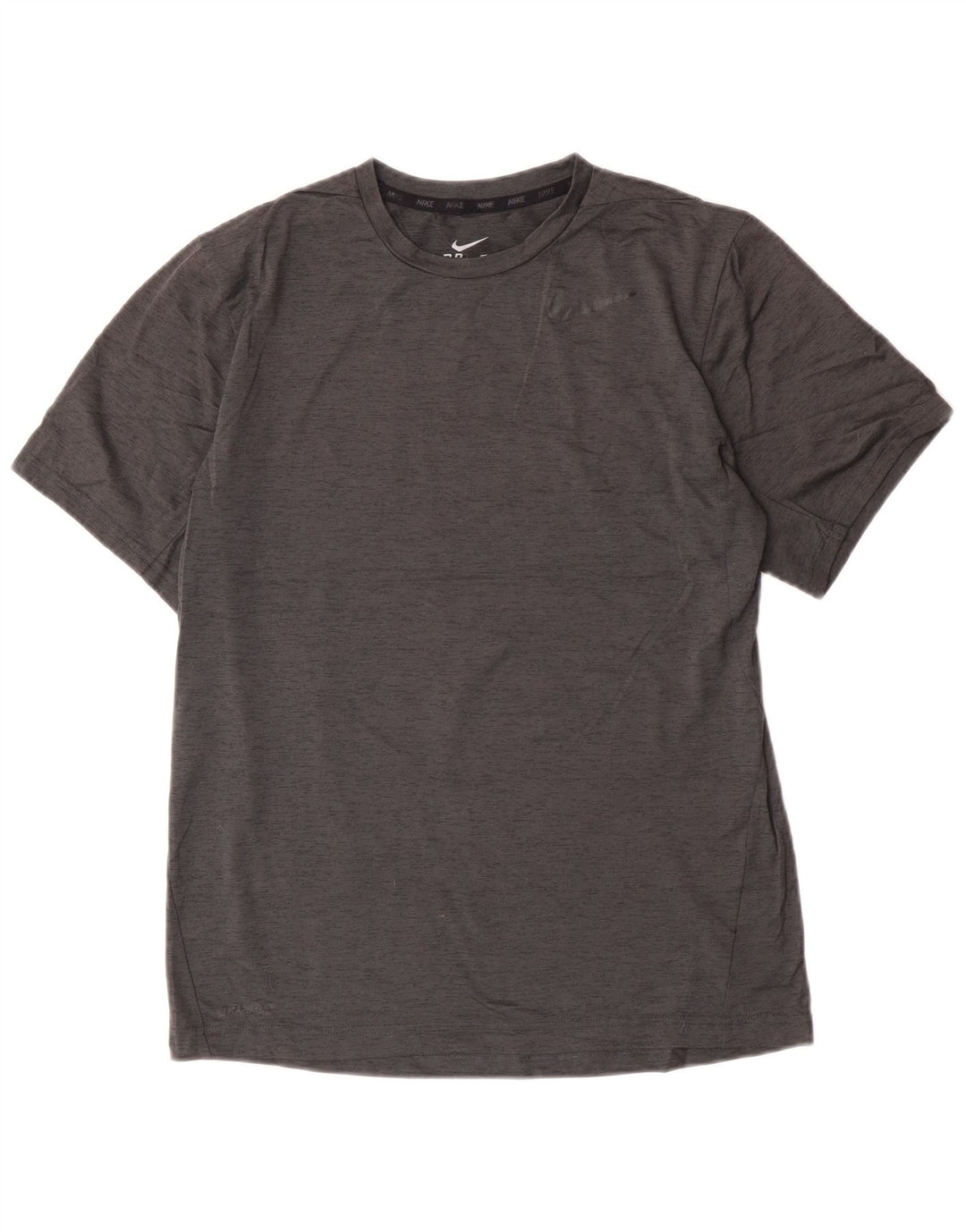 Nike Herren Dri Fit T-Shirt-Oberteil, klein, grau geflecktes Polyester