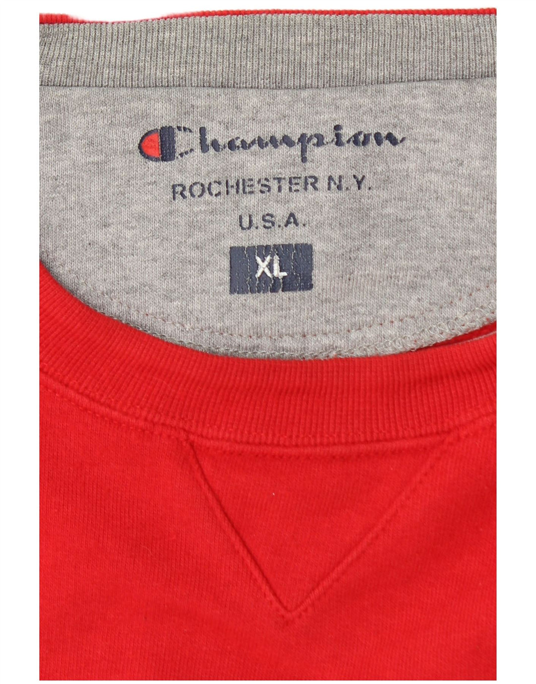 CHAMPION Herren-Sweatshirt mit Grafik, XL, Rot