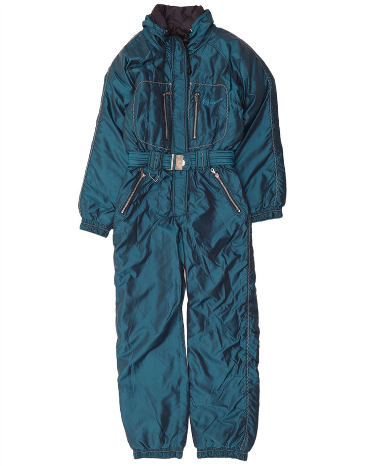 Sergio Tacchini Damen Skioverall IT 44 Mittelblaues Nylon