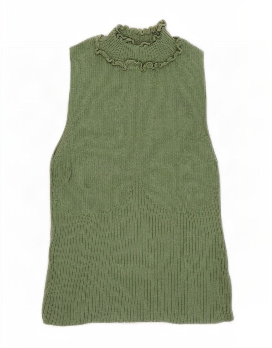 Topshop Damen Crop Vest Top UK 8 Small Grün