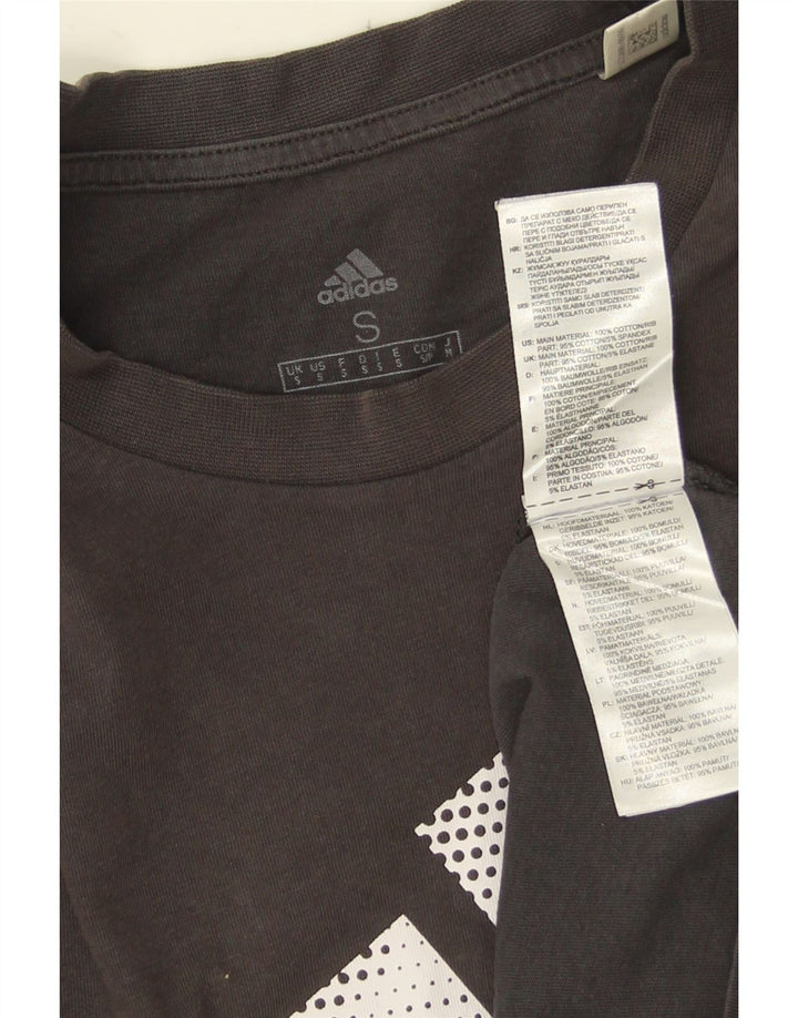 Adidas Herren Grafik T-Shirt Top Small Grau Baumwolle