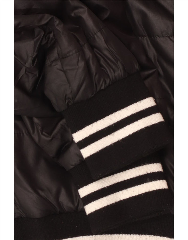 Kappa Herren-Kapuzenjacke, gepolstert, UK 42, XL, Schwarz, Polyester