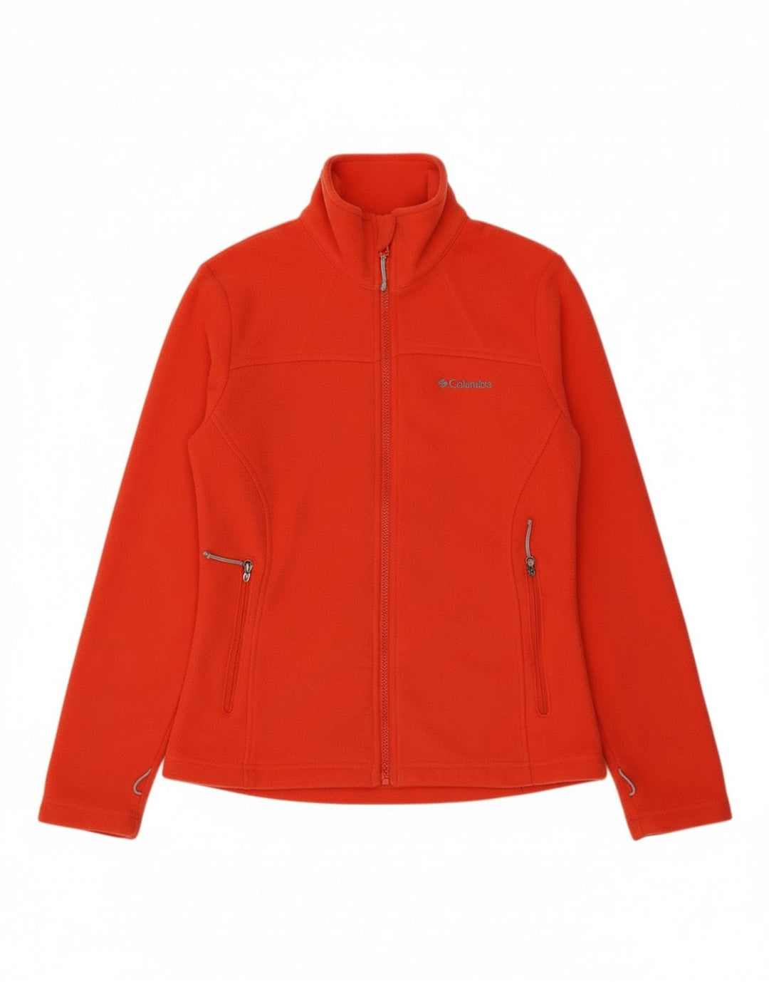 COLUMBIA Womens Fleece Jacket UK 6 XS Orange Polyester
