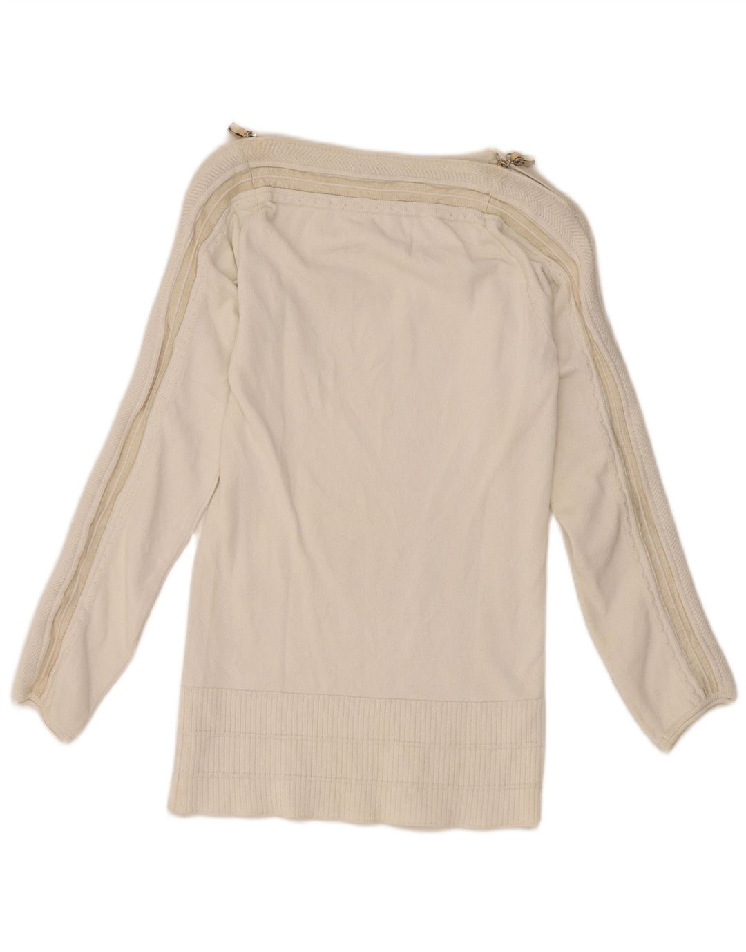 Gianfranco Ferre Damen-Pullover mit U-Boot-Ausschnitt, Gr. 10, Weiß