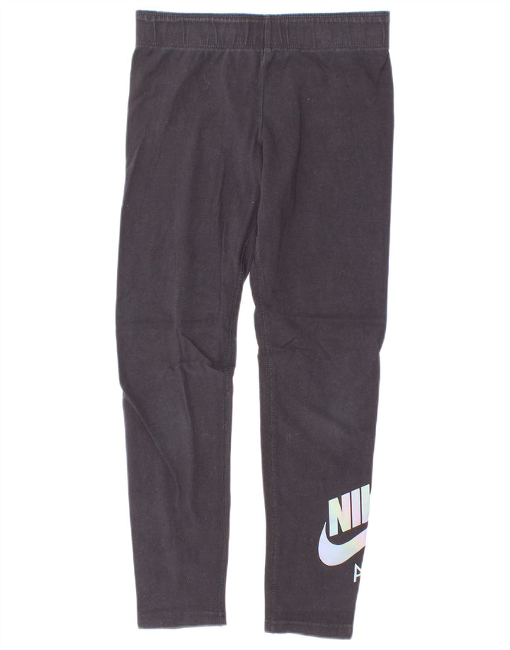 Nike Mädchen-Leggings mit Grafik, 8–9 Jahre, Größe S, Schwarz