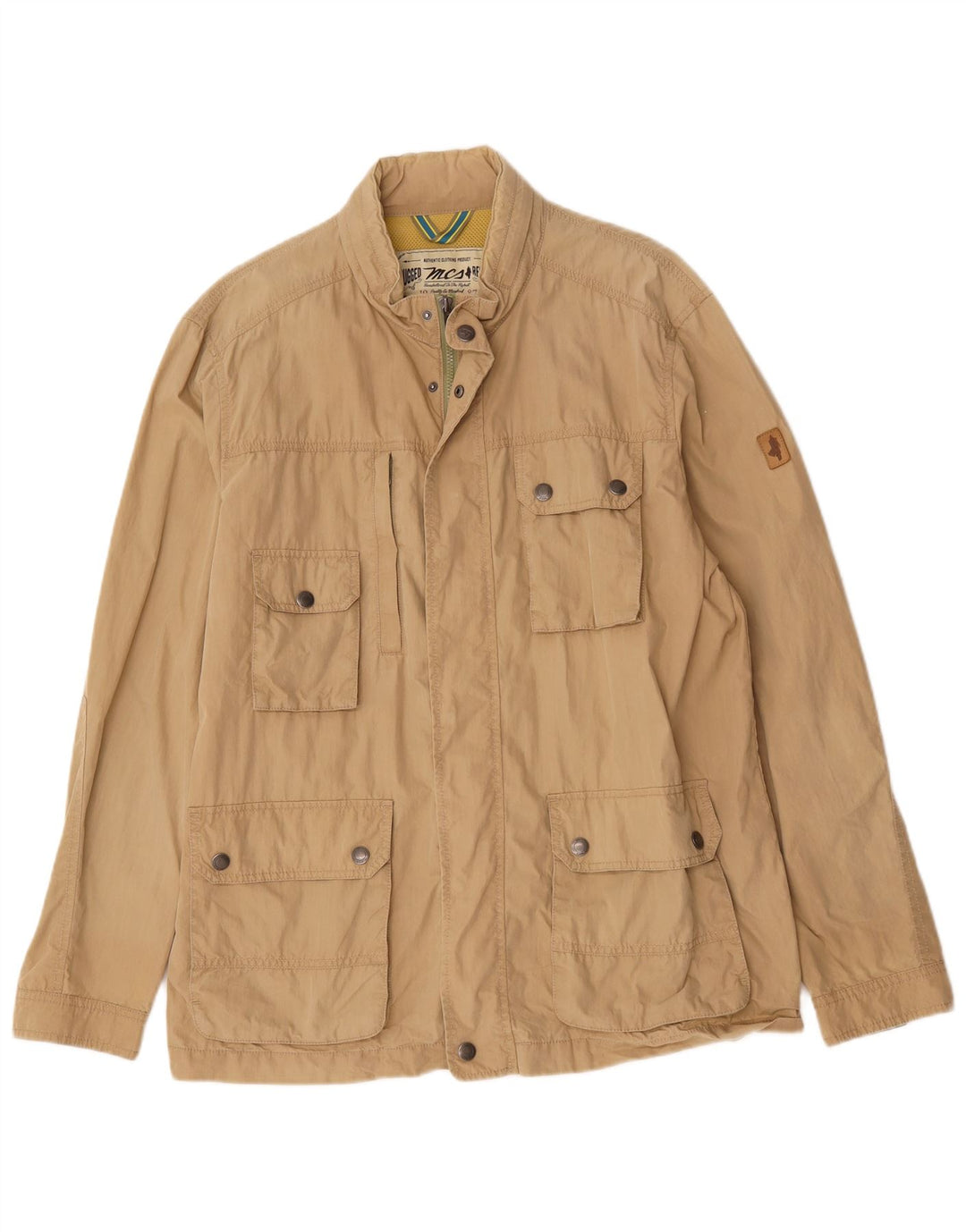 Marlboro Classics Herren-Utility-Jacke mit Kapuze, UK 44, 2XL, Beige