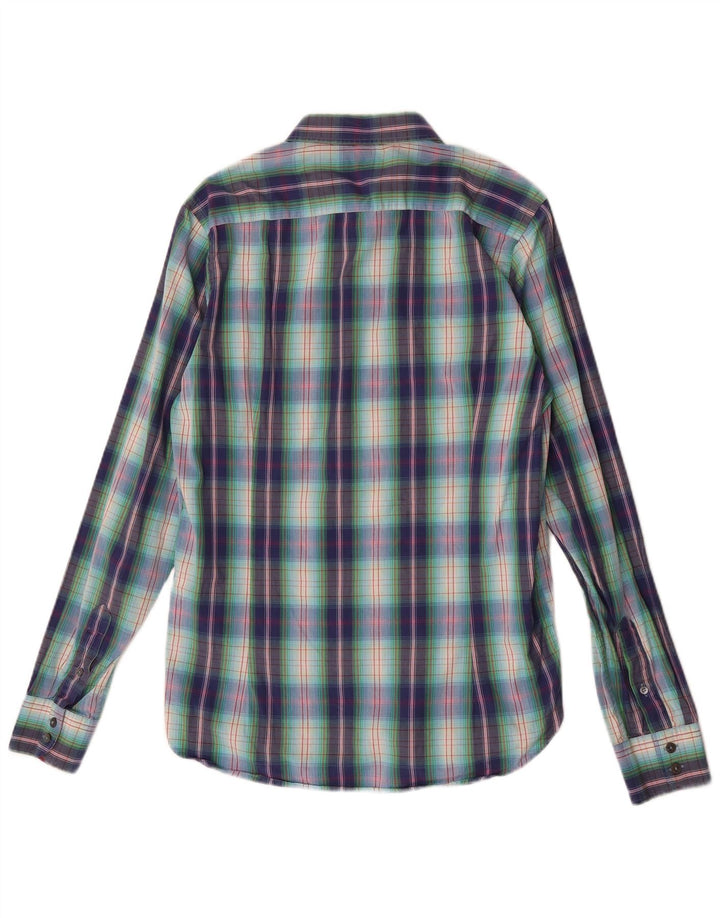 Ted Baker Herrenhemd, Größe 3, mittelgroß, mehrfarbig, kariert, Baumwolle