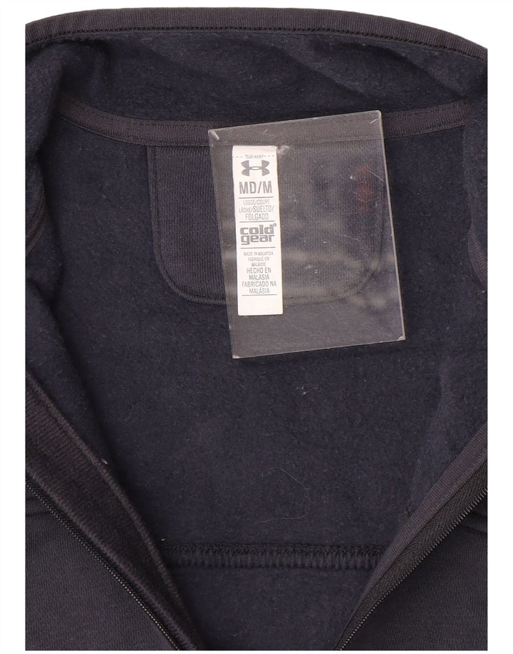 UNDER ARMOUR Herren Cold Gear Zip Neck Sweatshirt Pullover Medium Marineblau