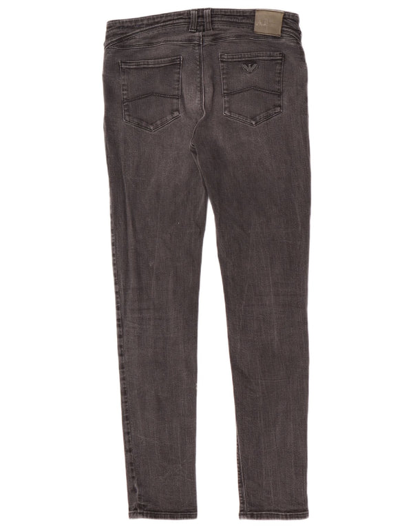 Armani Womens Orchid Skinny Jeans W29 L30 Graue Baumwolle