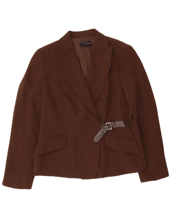 LUISA SPAGNOLI Damen Blazer Jacke IT 48 XL Braunes Polyester