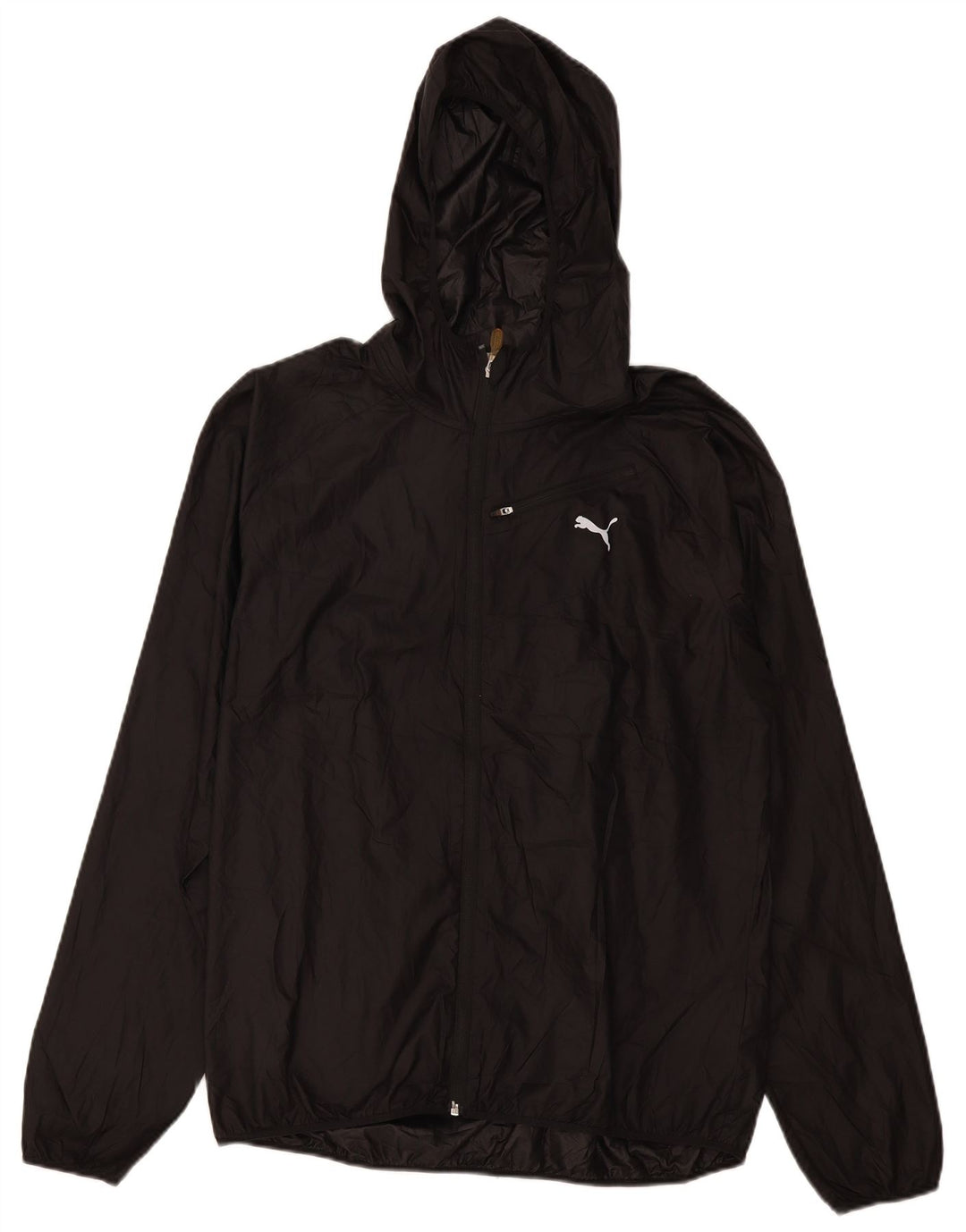 Puma Damen Regenjacke mit Kapuze UK 16 Large Schwarz Polyester
