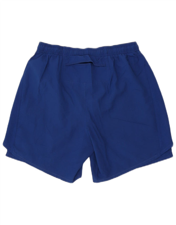NIKE Herren Dri Fit Graphic Sport Shorts Mittelblaues Polyester