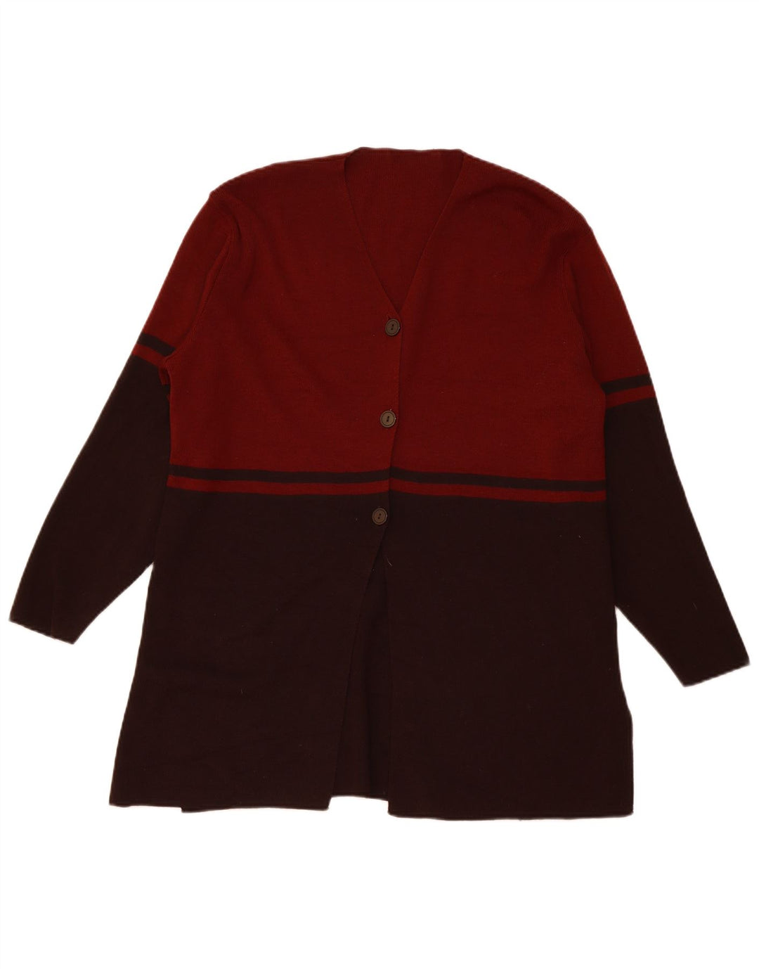 Marks & Spencer Damen Longline-Cardigan-Pullover UK 12 Mittelbraun