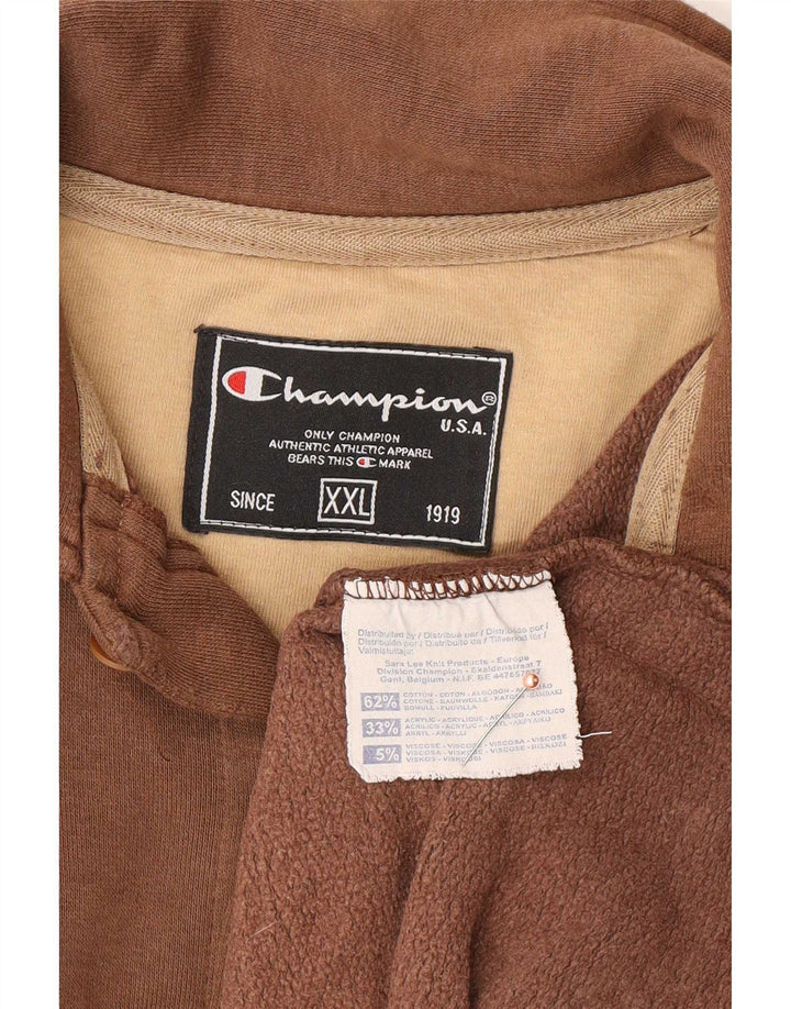 Champion Herren-Oversize-Hemd 2XL aus brauner Baumwolle