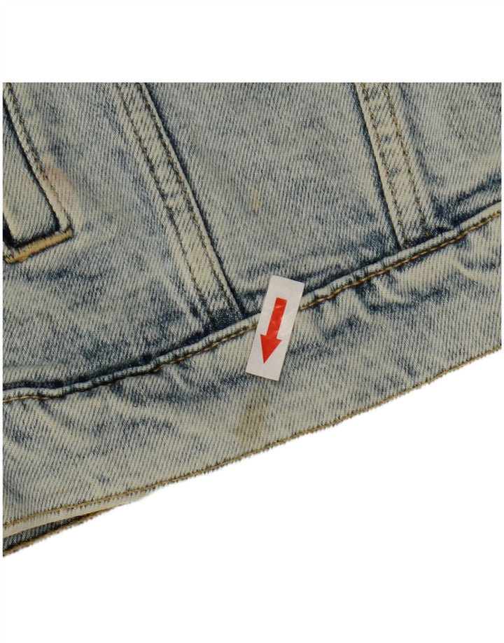 Fat Face Damen Jeansjacke UK 18 XL Blaue Baumwolle