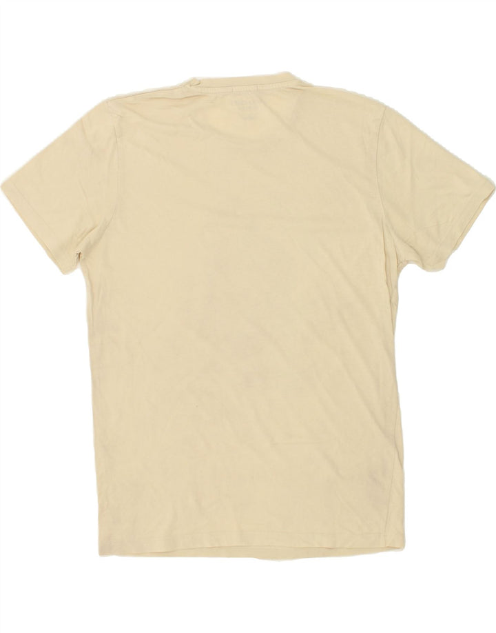 JACK & JONES Mens Regular Fit Graphic T-Shirt Top Medium Beige Cotton | Vintage Jack & Jones | Thrift | Second-Hand Jack & Jones | Used Clothing | Messina Hembry 