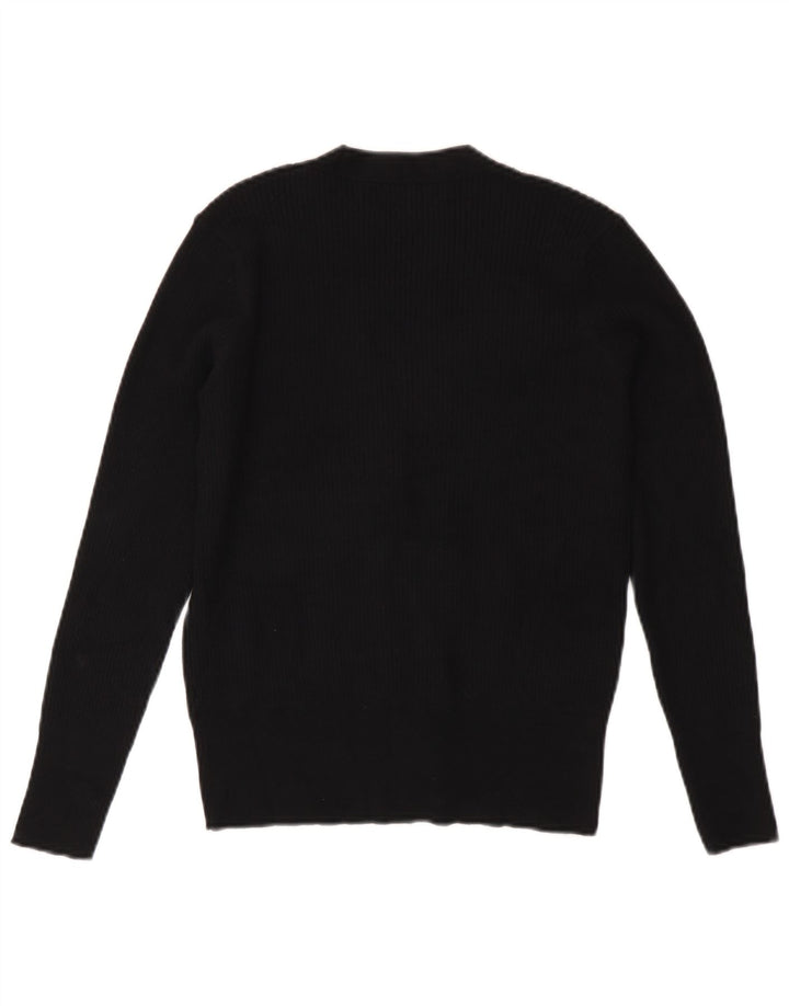 Marks & Spencer Damen-Cardigan-Pullover UK 10 Small Schwarze Viskose