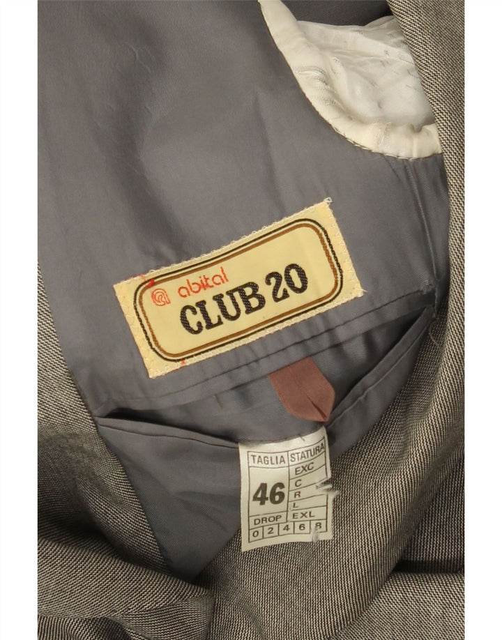 Vintage Herren 2-Knopf-Blazer-Jacke IT 46 Small Grey