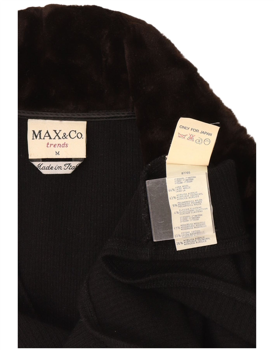Max & Co. Damen-Pullover mit 3/4-Ärmeln und Polokragen, Gr. 12, mittleres Marineblau