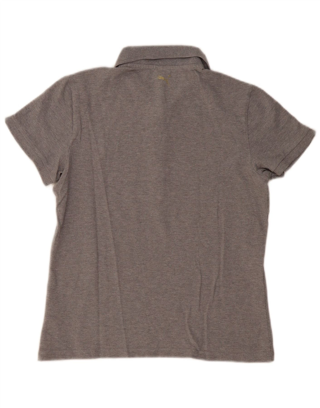 PUMA Damen Poloshirt UK 14 Mittelgraue Baumwolle