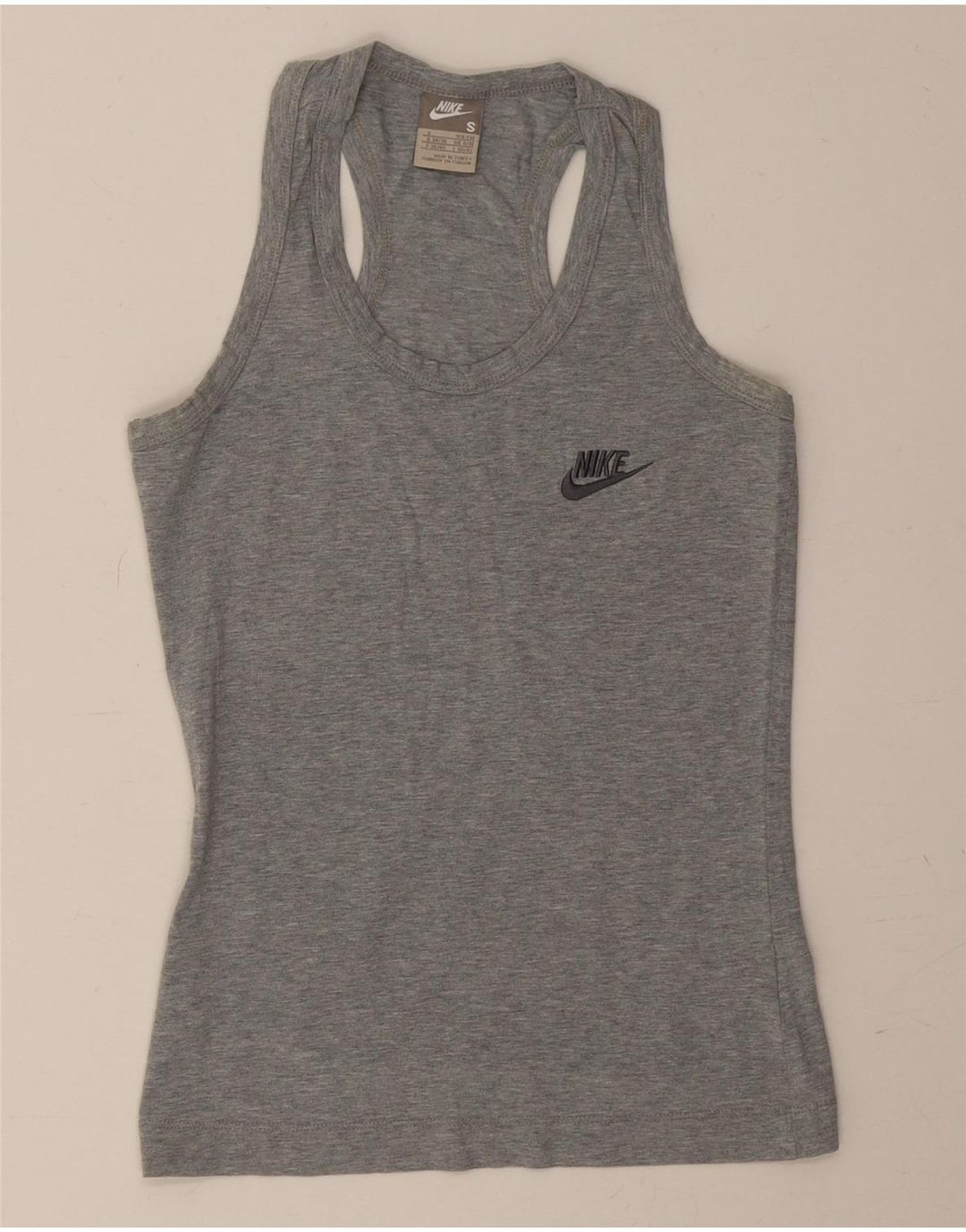 NIKE Womens Vest Top UK 8/10 Small Grey Vintage Nike and Second-Hand Nike from Messina Hembry 