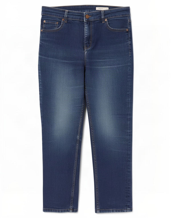Marks & Spencer Damen The Lily Slim Jeans UK 14 Large W30 L26 Blaue Baumwolle