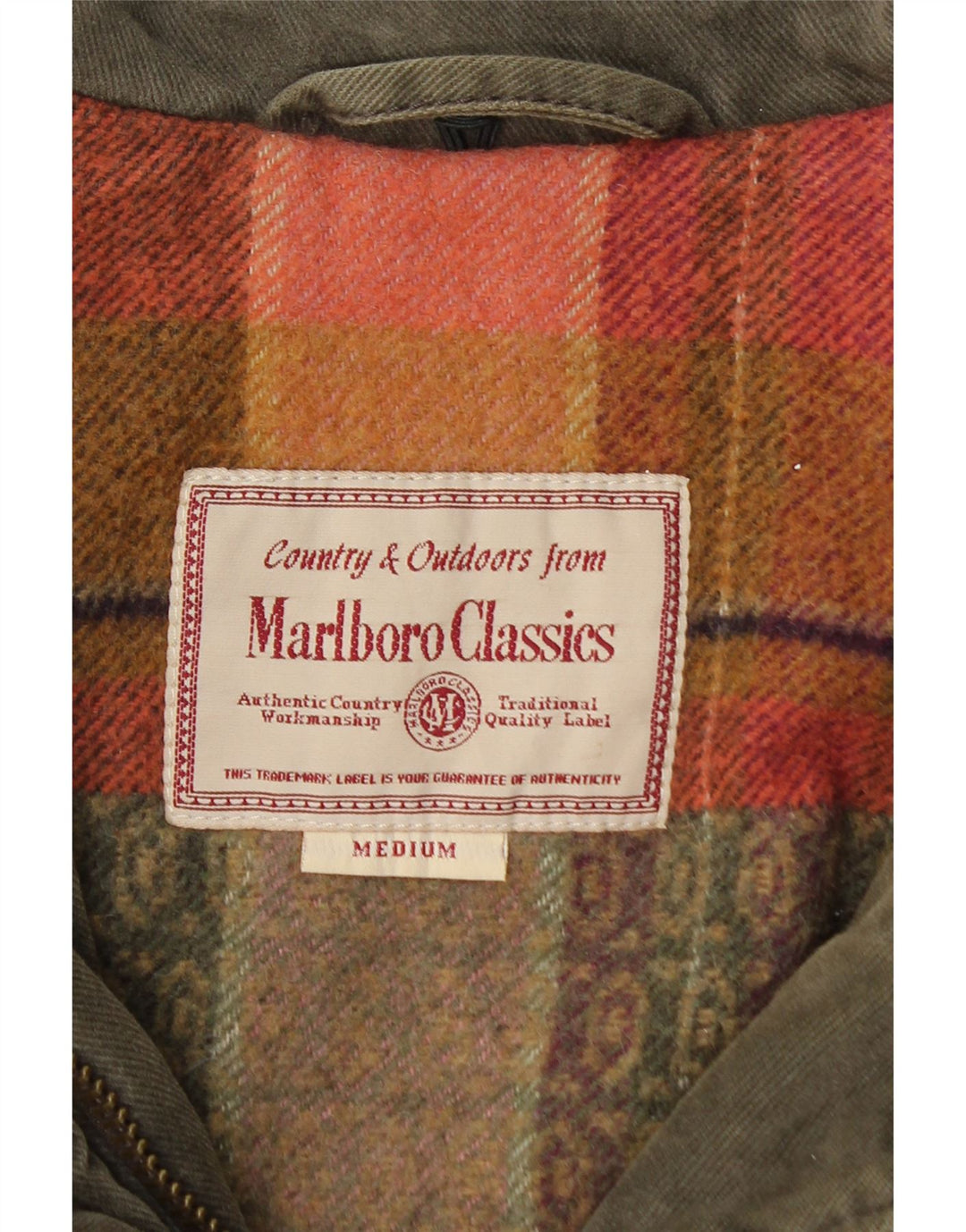 Marlboro Classics Damen-Windbreaker-Mantel, UK 12, mittelgrüne Baumwolle