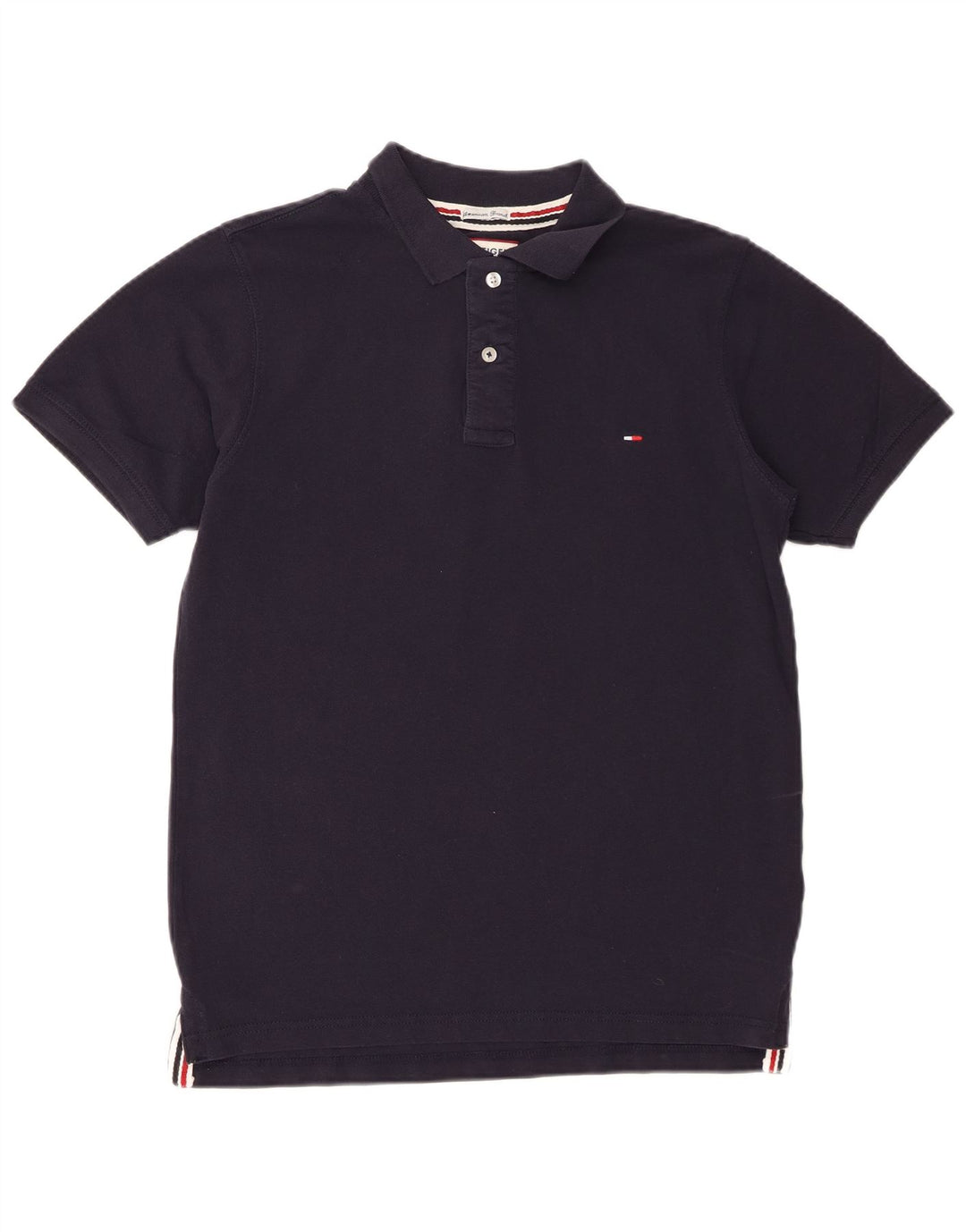 Tommy Hilfiger Herren-Poloshirt, große marineblaue Baumwolle