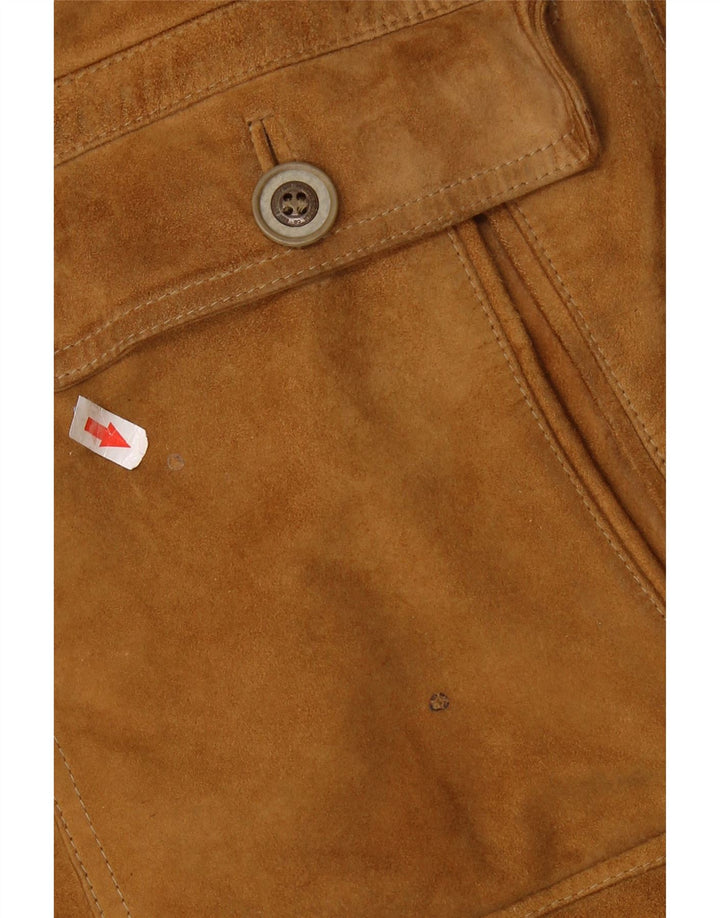 ASGARD Herren Wildledermantel UK 42 XL Braun