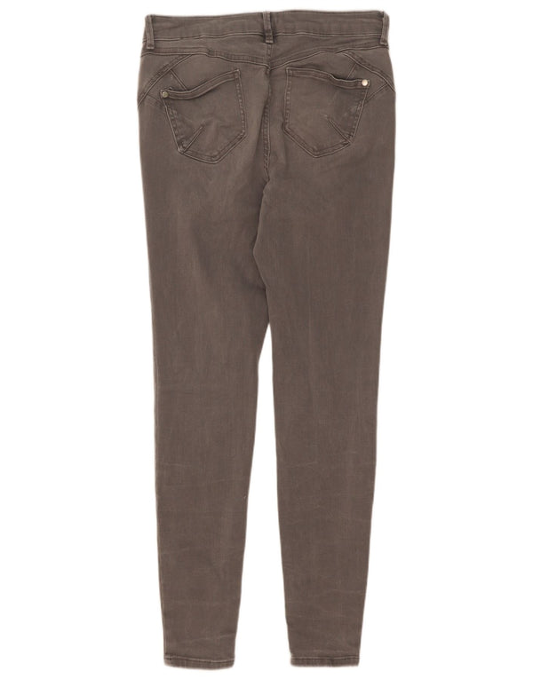 Marks & Spencer Damen Skinny Jeans UK 12 Medium W28 L30 Grau Baumwolle