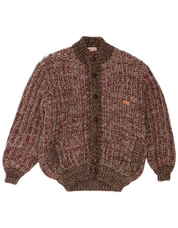 Silvy Herren Strick-Bomberjacke IT 50 Large Braun meliert