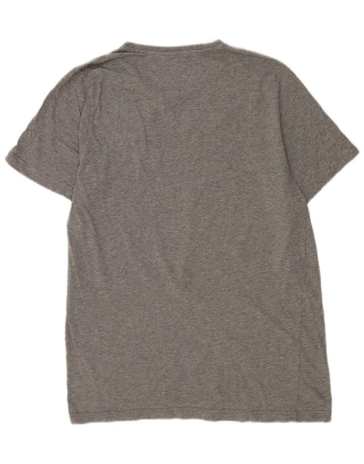 Puma Herren Grafik-T-Shirt-Oberteil, groß, grau gefleckt