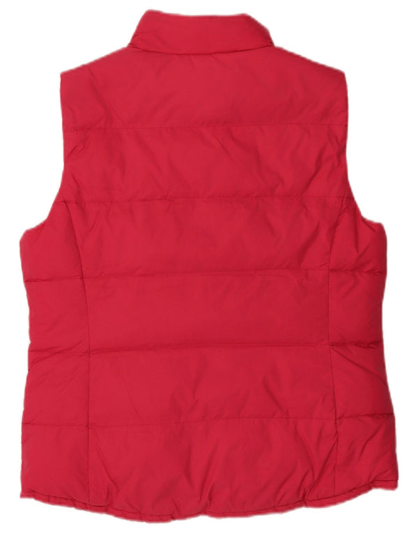 J. Crew Damen Reversible wattierte Weste UK 12 Mittelrosa Nylon