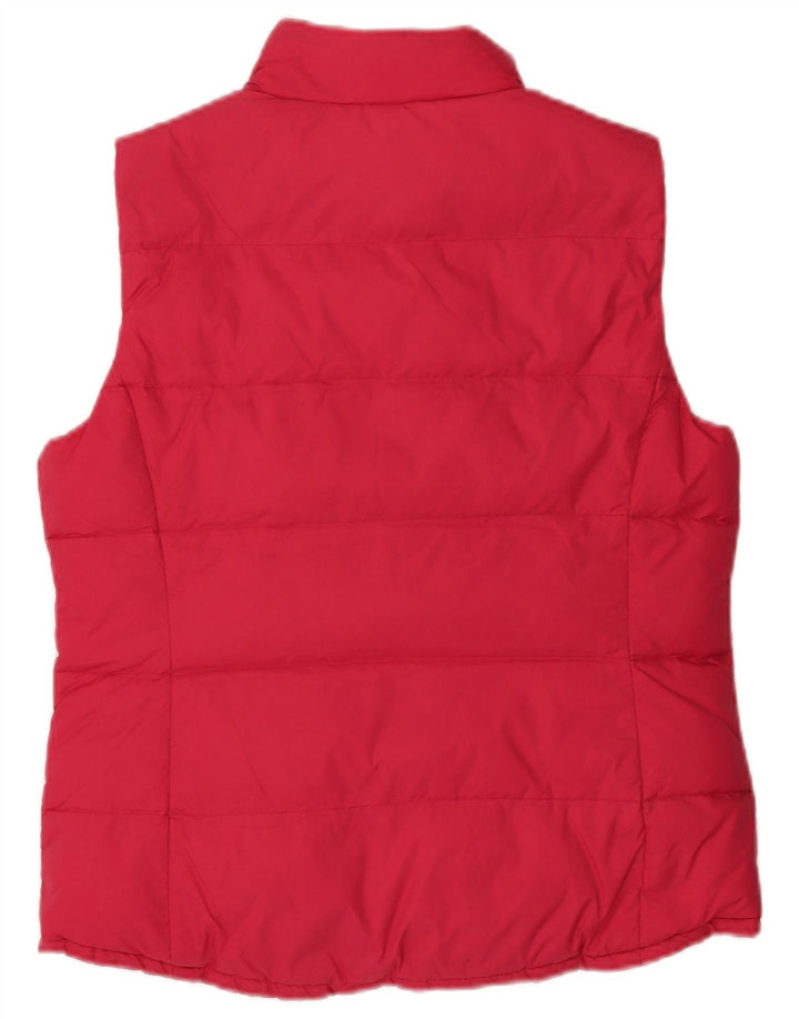 J. Crew Damen Reversible wattierte Weste UK 12 Mittelrosa Nylon