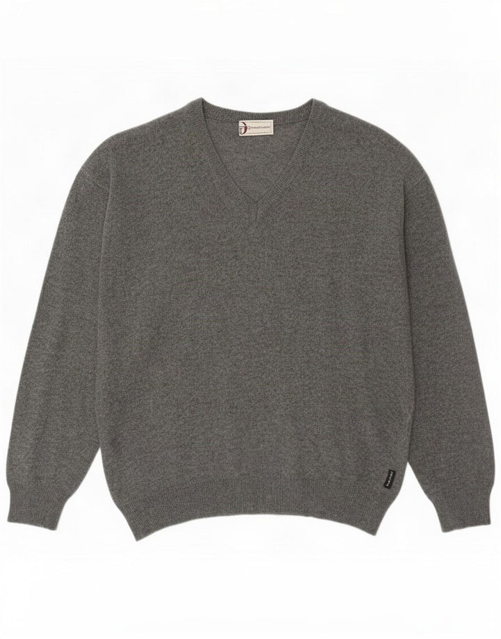Sergio Tacchini Herren V-Ausschnitt Pullover Pullover Small Grey