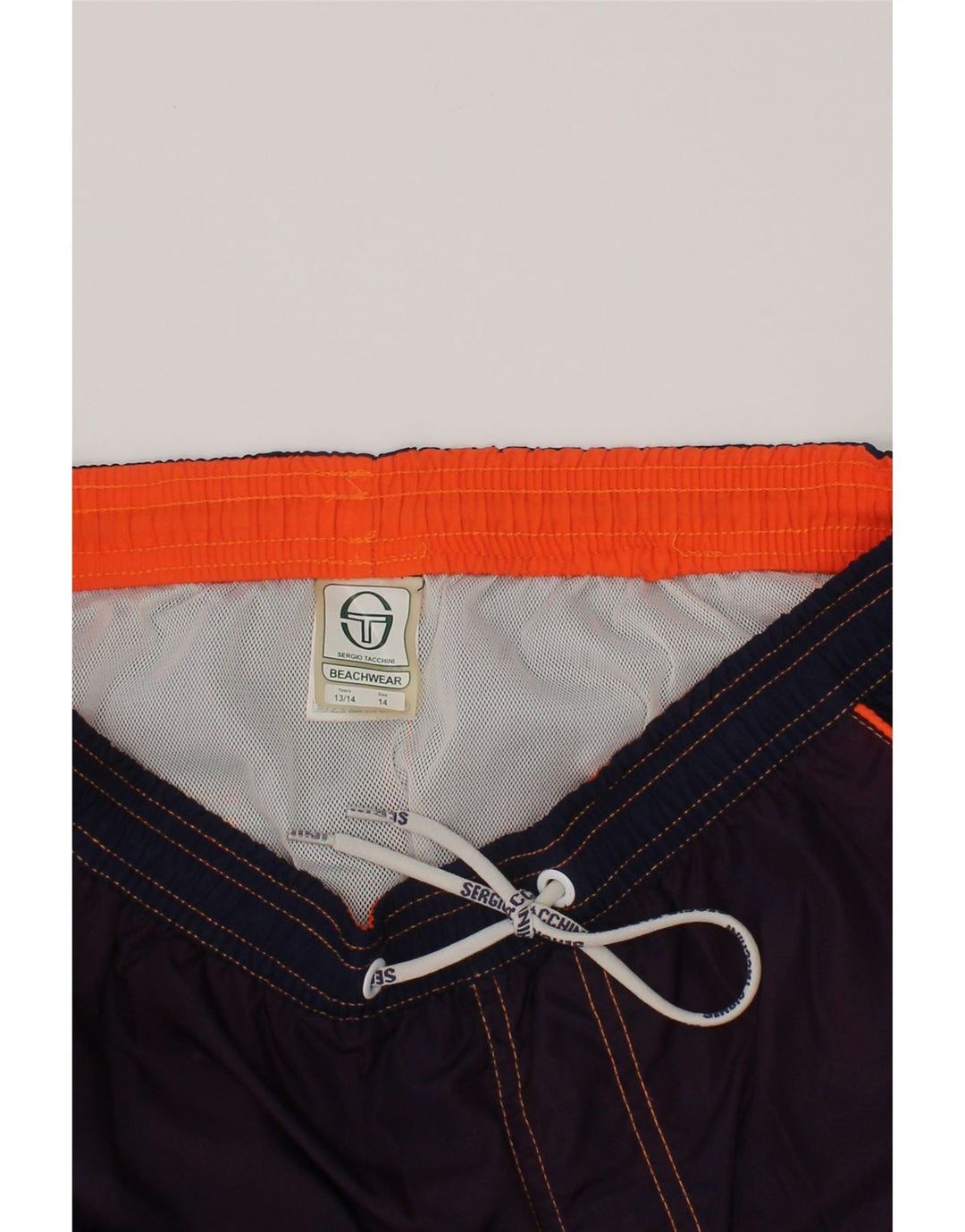 Sergio Tacchini Badeshorts für Jungen, 13–14 Jahre, Marineblau gepunktet