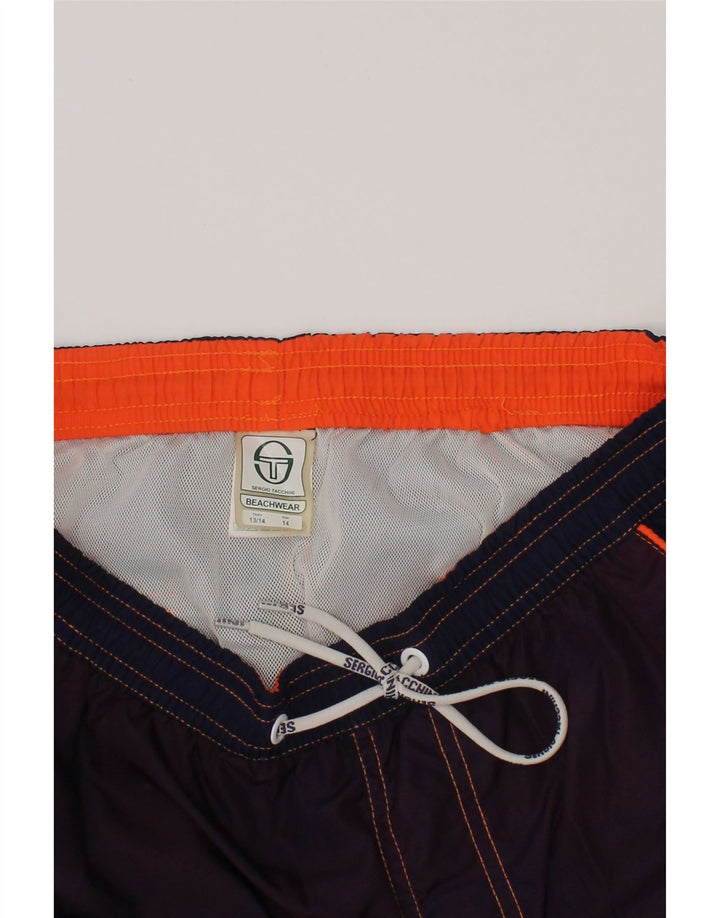 Sergio Tacchini Badeshorts für Jungen, 13–14 Jahre, Marineblau gepunktet