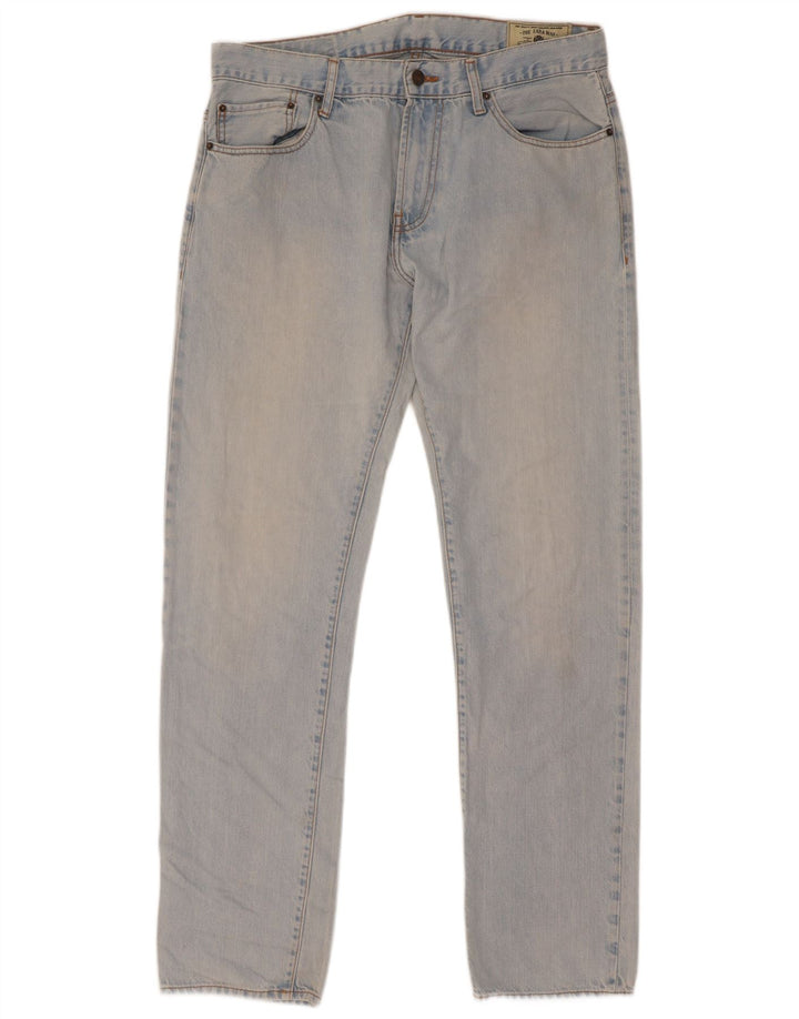 Zara Herren Straight Jeans EU 44 Large W34 L34 Blaue Baumwolle