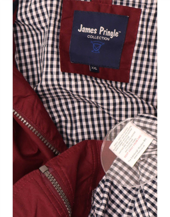 James Pringle Herren Bomberjacke UK 44 2XL Burgund Polyester