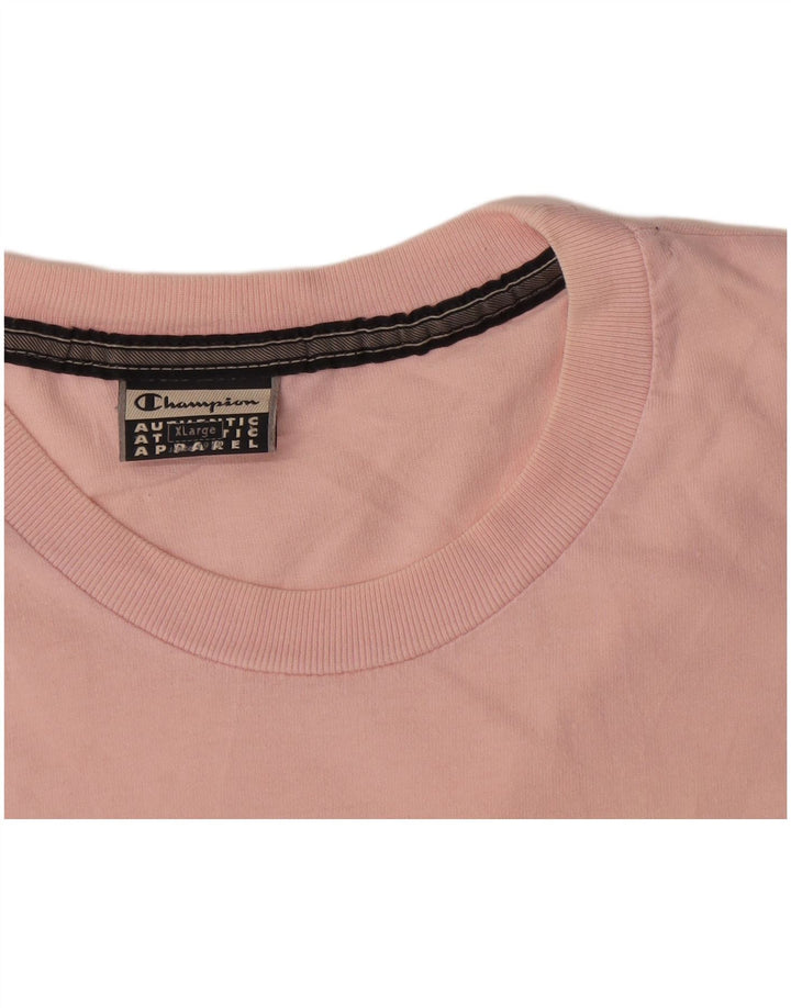 Champion Herren T-Shirt Top XL Rosa Baumwolle