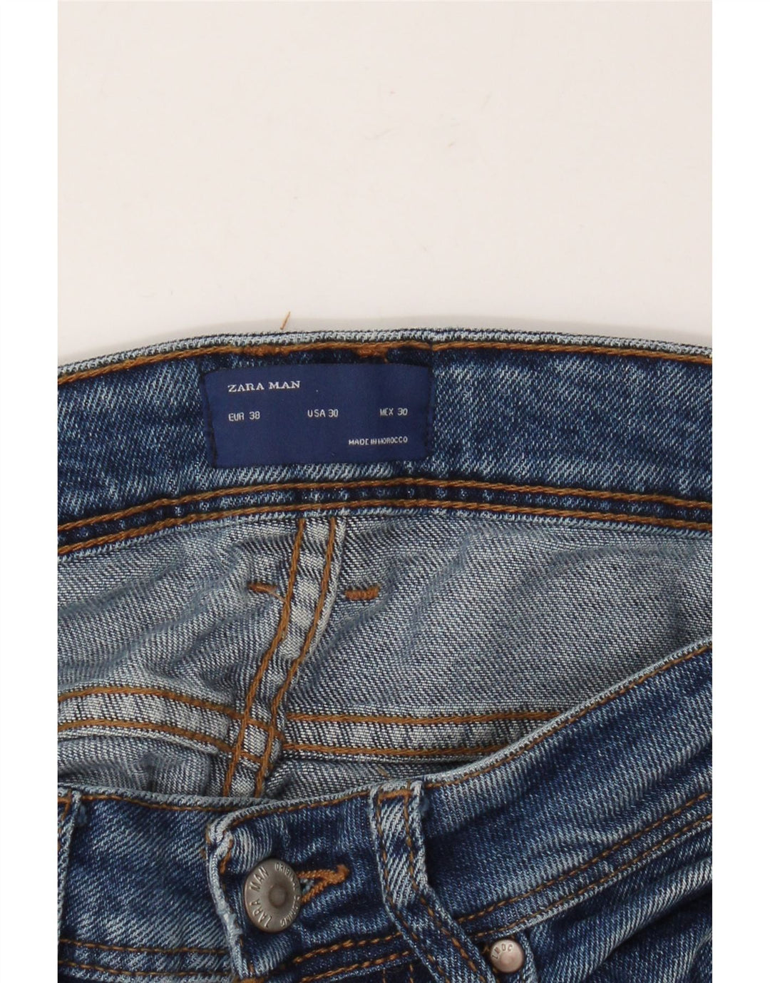 Zara Herren Skinny Jeans EU 38 Small W30 L29 Blau