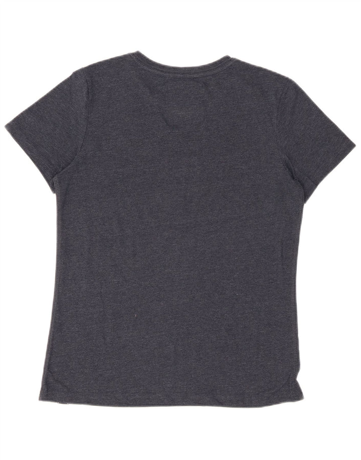 SUPERDRY Grafik-T-Shirt-Oberteil für Damen, UK 10, Größe S, Grau
